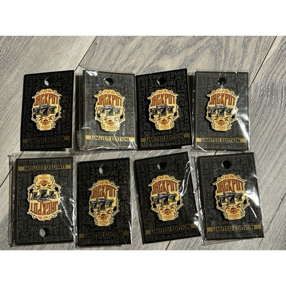 (8) Hard Rock Hotel&Casino Sacramento Fire Mountain Jackpot Limited Edition Pin
